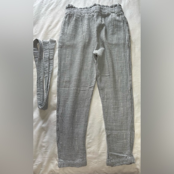 Free People Light Blue Pant & Belt Size 2 - Picture 6 of 13